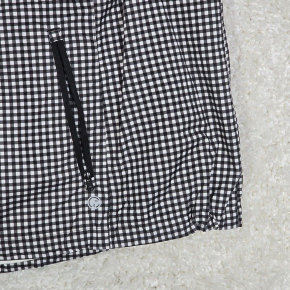 T by Talbots Vest Womens 3X Black White Gingham Full‎ Zip Layering Outdoor - Picture 2 of 11
